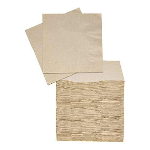 200 Eco Friendly Recycled Bar Biodegradable Napkins 5x5...