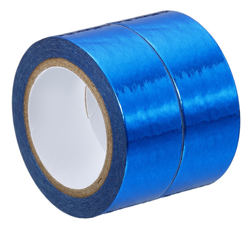 Cinta Adhesiva Washi Tape Decorative, 2 Rollos Azul Oscuro