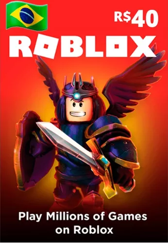 Cartão Roblox 40 Reais Robux - Digital Card