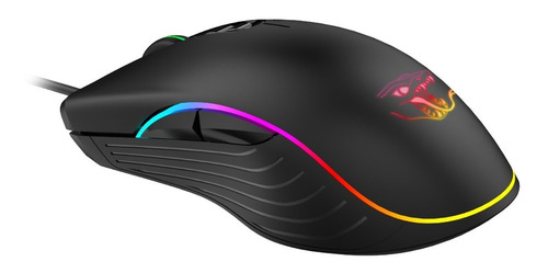 Imagen 2 de 10 de Mouse De Juego Aiwa Constrictor Rgb 7 Botones 3200 Dpi