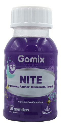 Gomix Nite Relajante Y Tranquilizante Insomnio Y Estres Sabor Sin sabor