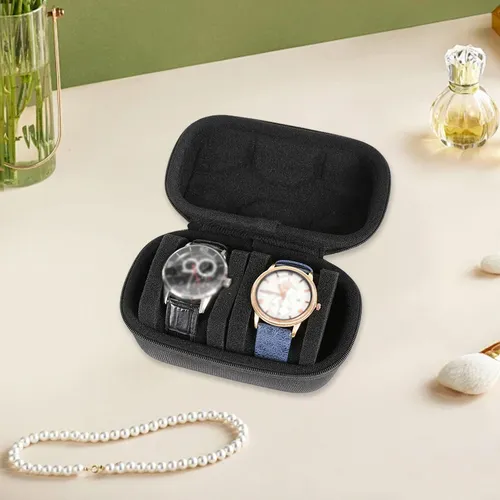 - Estuches Para Relojes De Viaje Con Cierre, 2