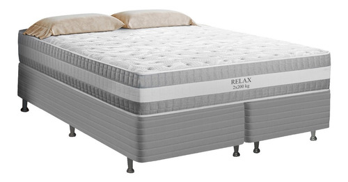 Sommier Colchón Queen Size 1.60 Mt Espuma Resortes  200 Kg