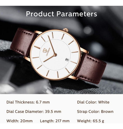 Mira Ben Nevis A La Moda Minimalista Simple Para Hombre Con