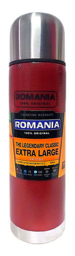 Termo Romania Original 600ml, Acero Inox, Doble Capa Térmica