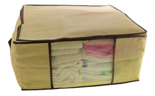 Caixa Organizadora Roupa Multiuso Toalha Dobrável 45x45x20cm