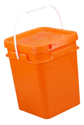 Cubo Cuadrado Con Asa Y Tapa Cubo 13l 25,5x25,5x31,1cm