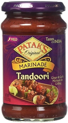 Pataks Tandori Pasta Salsa Receta Hindi Producto Ingles 311g