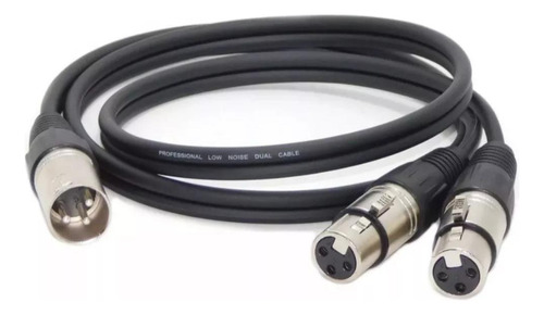 Cable Canon Xlr Macho A Dos Hembras Balanceado Profesional