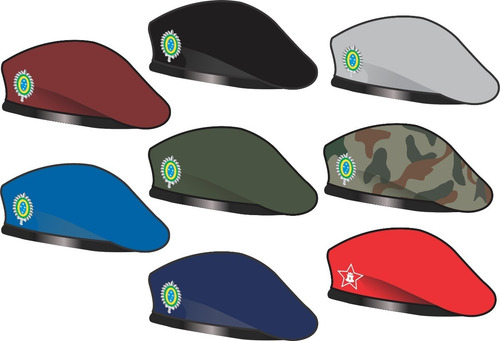 Uniforme Colégio Militar: Boina Garança Com Distintivo