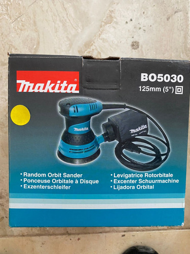 Lijadora   Roto Orbital Makita Bo5030 Azul 300w 220v