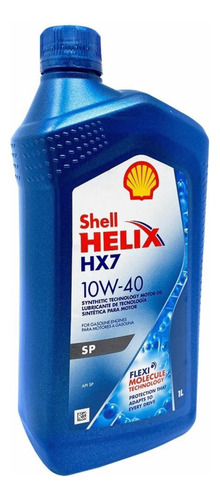 Aceite Semi Sintentico 10w40 Shell Helix Hx7 - Api Sn - 1l