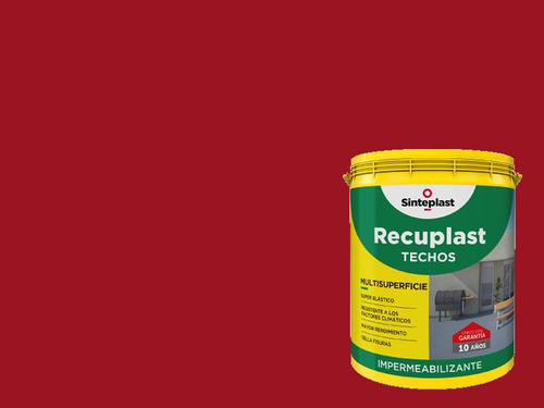 Imagen 2 de 2 de Recuplast Techos X 20 Lts Impermeabilizate Colores Sagitario