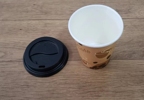 50 Copo De Papel Café C/ Tampa 240 Ml Biodegradavel Etérmico