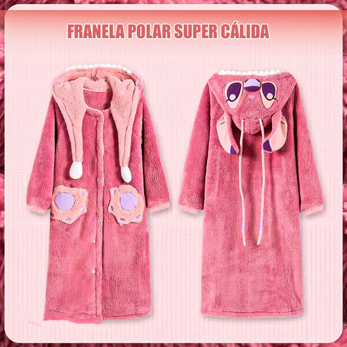 Polerones Chiporro Pijama De Invierno Poleron Invierno Disfraz De Stitch Rosa Adulto Poleron Con Capucha Polerones Invierno Pijama Chiporro Con Diseño