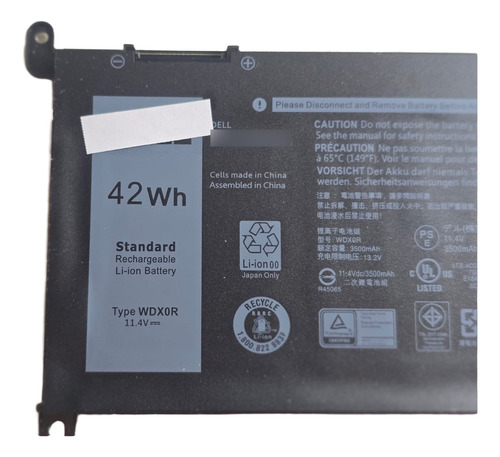 Wdx0r Bateria Para Dell 3590 3490 3480 3500 7569 5570 Negro