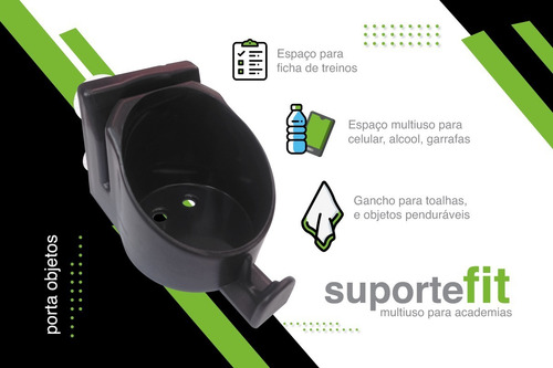 Suporte Fit - Garrafa Toalha Ficha Academia
