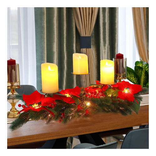 Candeladores De Navidad Diyasy Para Centros De Mesa, Decorac
