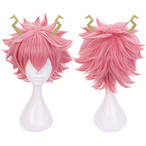 My Hero Academia Ashido Mina Cosplay Peluca De Color Ro...