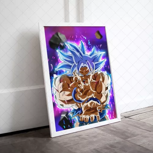 Quadro Goku Instinto Superior Dragon Ball Ultra Instinct Art