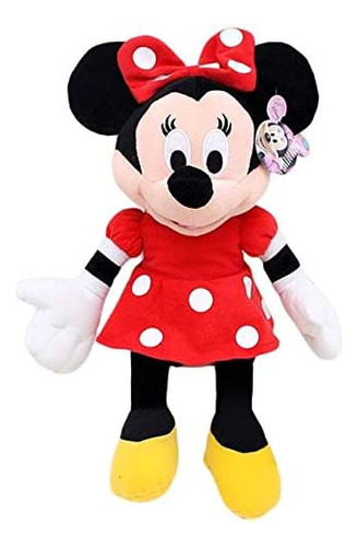 Disney Peluche Clásico Minnie Mouse Vestido De Lunares Rojos
