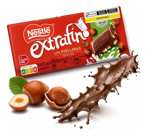 Chocolate Nestlé ao leite com avelã sem glúten 120 g | MercadoLivre