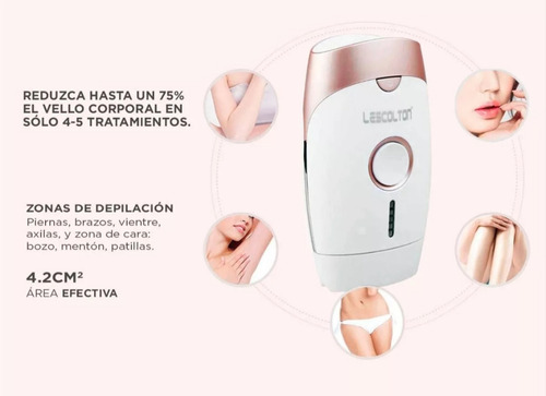 Imagen 7 de 8 de Depiladora Definitiva Laser Tratamiento Profesional Portable