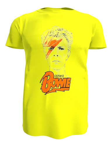 Polera David Bowie Rock Unisex 100% Algodón , Varios Colores