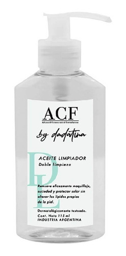 Acf By Dadatina Aceite Limpiador Doble Limpieza X 115 Ml