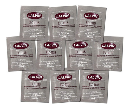 Lalvin Wine Yeast Ec-1118 10pk Levadura