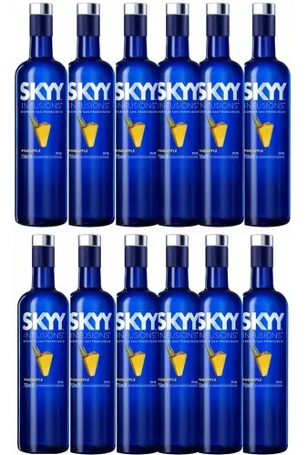 Vodka Skyy Saborizado X 12 Unidades De 750ml