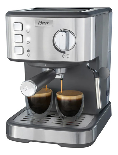 Cafetera Espresso Oster 15 Bares Bvstem5 Plateado