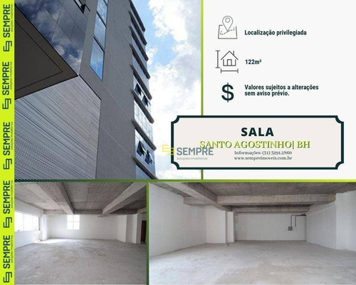 Imagem 1 de 14 de Sala Para Alugar, 122 M² - Santo Agostinho - Belo Horizonte/mg - Sa0090