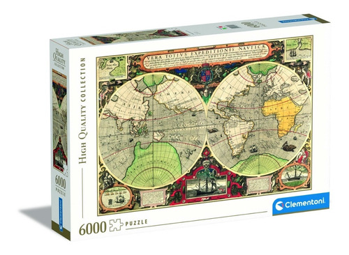 Rompecabezas Clementoni 6000 Mapa Antiguo Nautico Puzzle