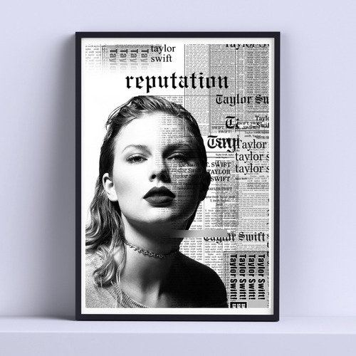 Cuadro Taylor Swift Reputation Deco 30x40cm Listo P Colgar