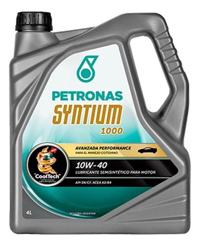 Aceite Petronas Syntium 1000 10w-40 Semisintético 4 Litros