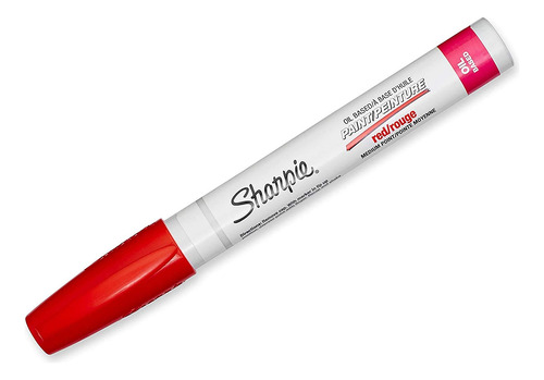 Sharpie Petroleo Paint Marker Punta Mediana Tinta Roja Pack