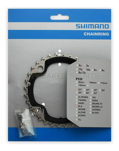 Shimano Fc-m660-10 - Plato 32t-ae (tipo B) Con Tuerca De Fi.