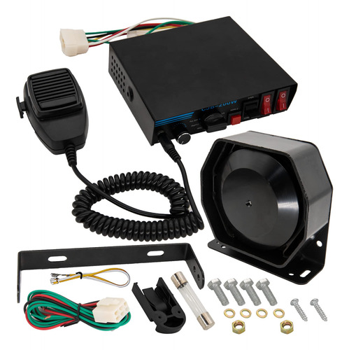 Hots Unidad Sistema Sirena Pa Altavoz Microfono Caja 200 W 8