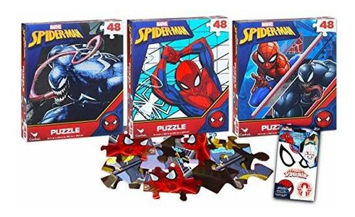 Marvel Spiderman Jigsaw Puzzle Para Niños Bundle Spiderman A