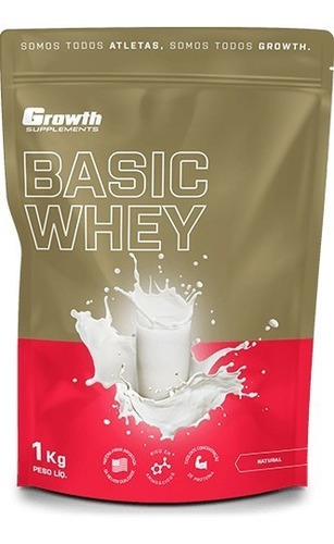 Suplemento em pó Growth Supplements  Basic Whey Protein proteínas Whey Protein em pacote