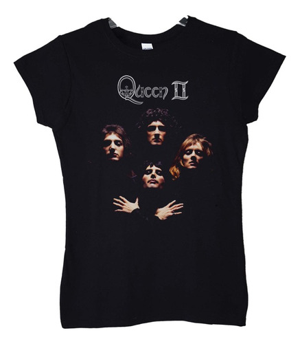Polera Mujer Queen 2 Con Logo Rock Abominatron