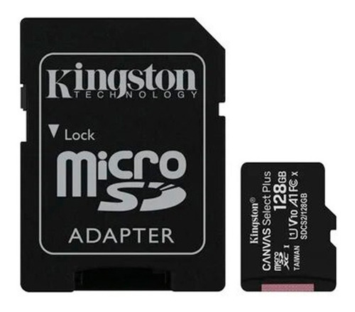 Memoria Microsd 128gb Kingston Clase 10 100mbps/s Sdcs2/128g