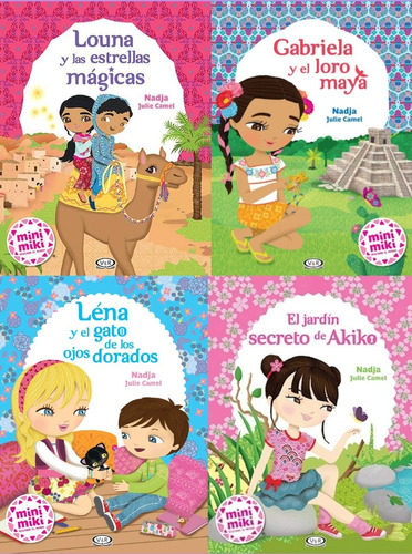 Pack Cuentos Mini Miki 2 (4 Libros) Louna Lena Akiko Gabriel