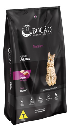 Alimento Para Gato Bocao Premium 25kg - Ttbrothers