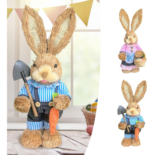 2 Figuras De Conejo De Pascua De Dibujos