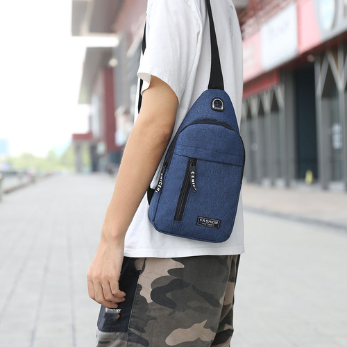 (bk-3) Mochila Bandolera Tipo Bandolera Con Puerto De Carga