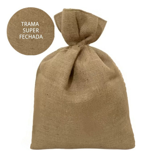 Sacos Juta P/ Presentes Festa Decoração 59x37cm Kit 03 Unids