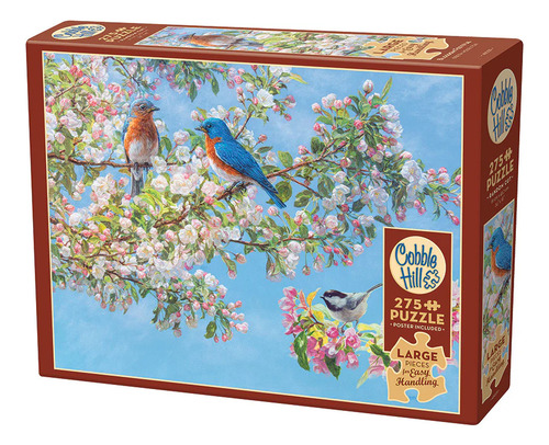 Rompecabezas Pajaros Y Flores Fest 275pz Grandes Cobble Hill