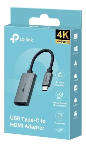Adaptador Convertidor Tp-link Ua520c De Usb Tipo C A Hdmi